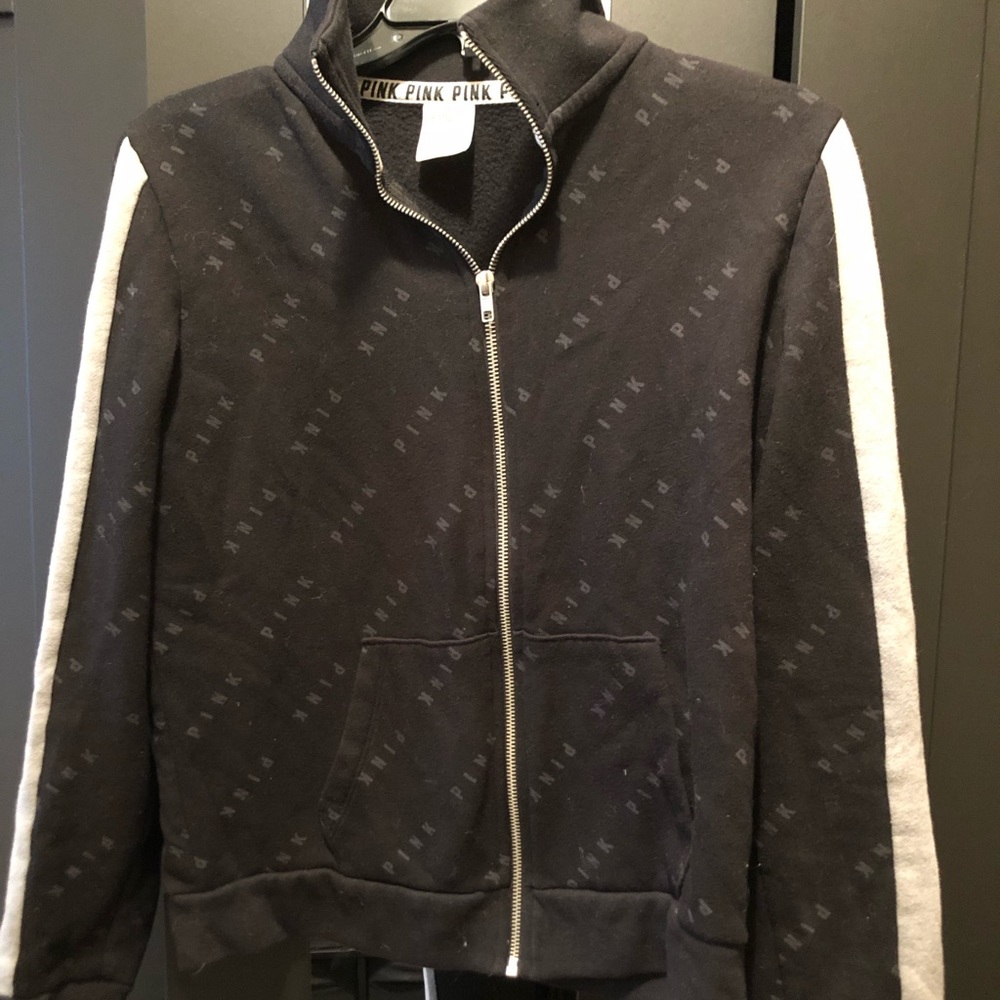 VS pink zip up sweater
